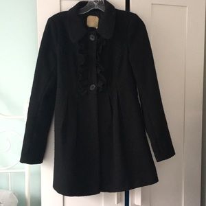 Ruffled Pins and Needles Winter Coat